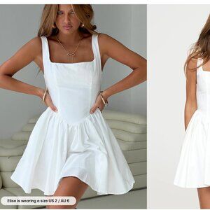 Princess Polly Straplie Mini Dress White NWT